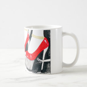 Högklackar i ram kaffemugg