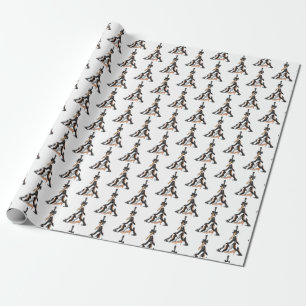 Högklackar Julgran Wrapping Papper Presentpapper