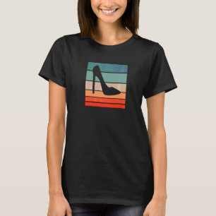 Högklackar Retro Stil Vintage T Shirt