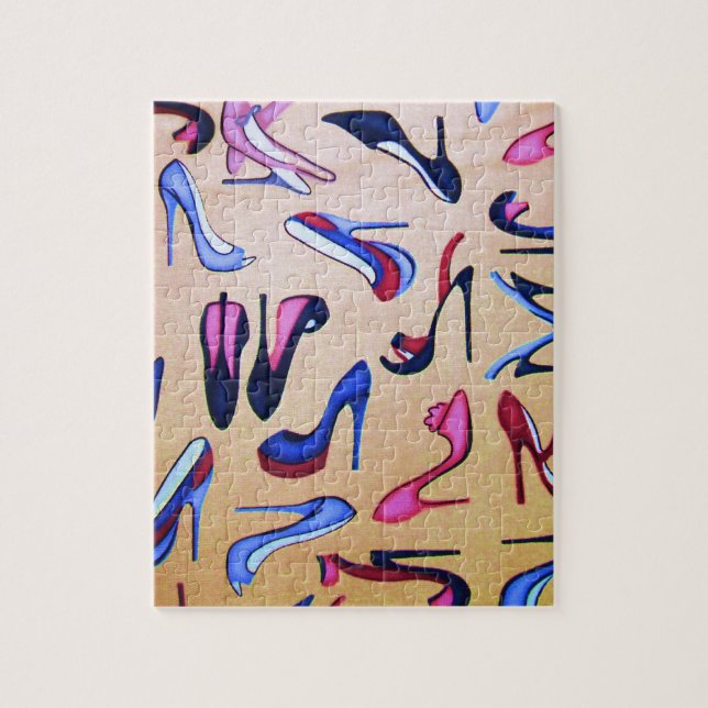 Högklackar skor pumps Collagemode Pussel (Vertikal)