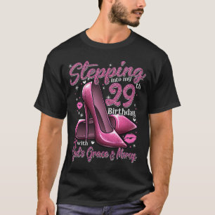 Högklackar som går in i min 29:e födelsedag 29 och t shirt