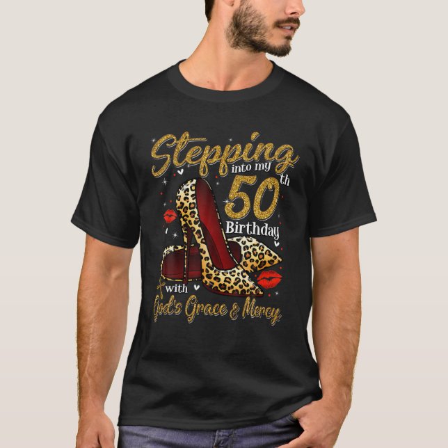 Högklackar som går in i min femtionde födelsedag 5 t shirt (Framsida)