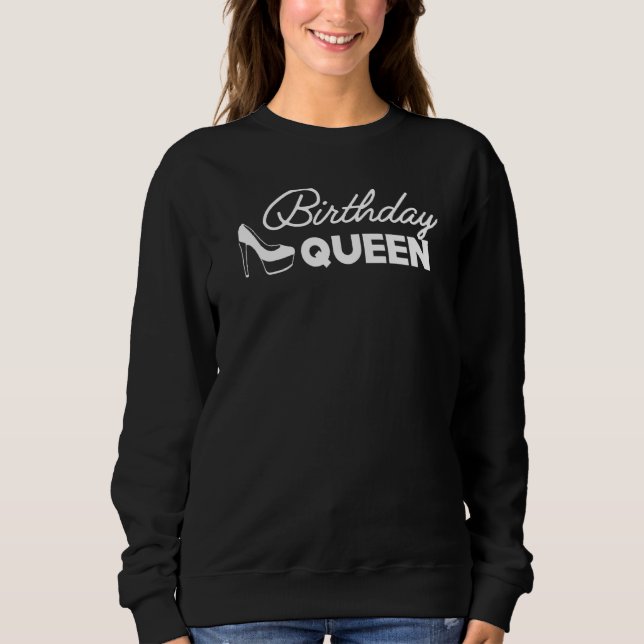 Högklackarna Birthday Queen T Shirt (Framsida)