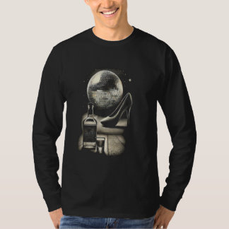 Högklackarna Tequila, Black och White Disco Boll T Shirt