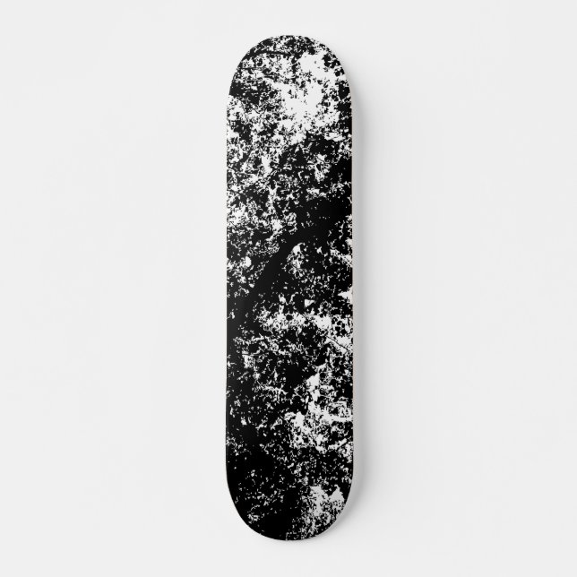 Högkontrast Träd 01 Skateboard Bräda 20,5 Cm (Framsida)