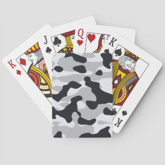 Högkontrast urban kamouflage casinokort