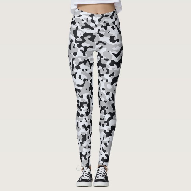 Högkontrast urban kamouflage leggings (Framsida)