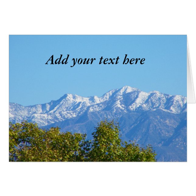 Högkort för berg OBS kort (Framsidan Horizontal)