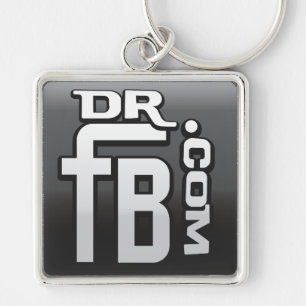 Högkvalitativ Dr. Funkenberry Keychain Fyrkantig Silverfärgad Nyckelring