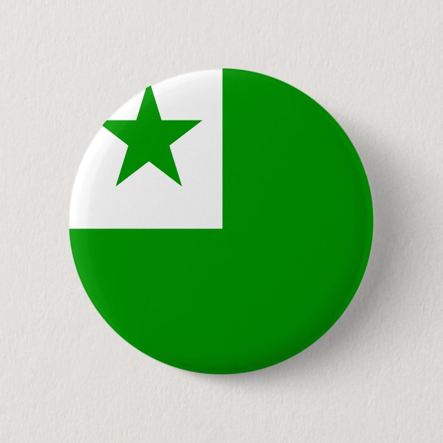 Högkvalitativ flagga för Esperanto Knapp (Framsida)