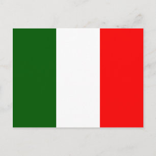 Högkvalitativ flagga för italien vykort