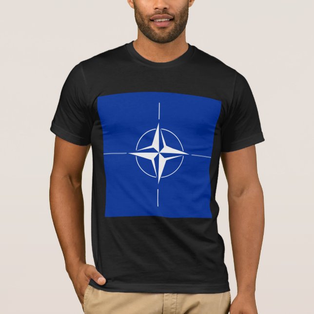 Högkvalitativ flagga för Nato Tee Shirt (Framsida)