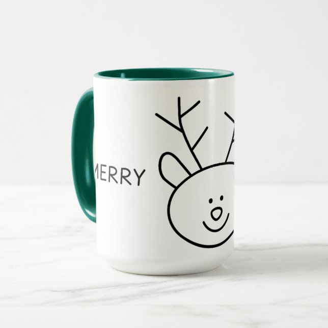 Högkvalitativ God jul Mugg (Framsida vänster)