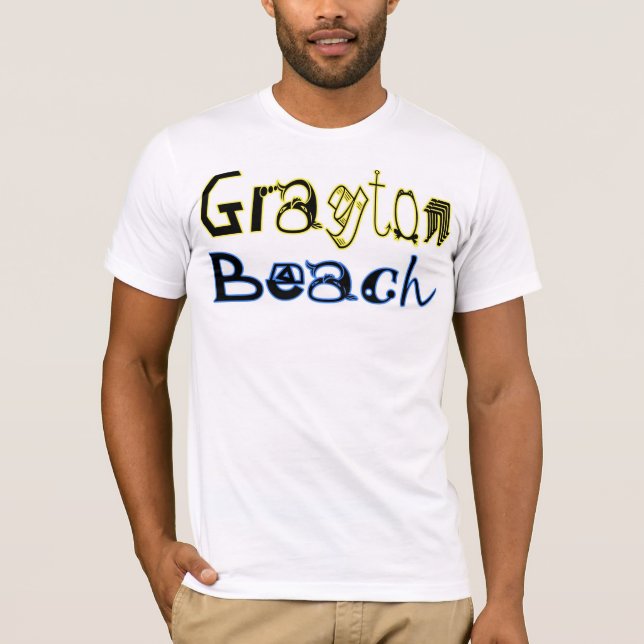 Högkvalitativ skjorta för Grayton strand T Tee Shirt (Framsida)