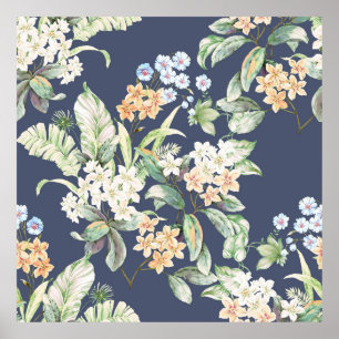 högkvalitativ uppsättning med olika vattenfärgsblo poster