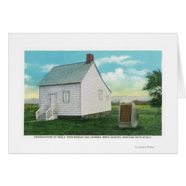 Högkvarter i Gen Poor-Morgan & Learning Hälsningskort (Framsidan Horizontal)