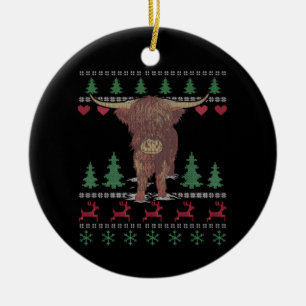 Högland Kow Ugly jul Julgransprydnad Keramik