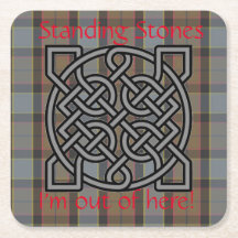 Högländare Plaid Celtic Knot Mugg Kopp Underlägg s