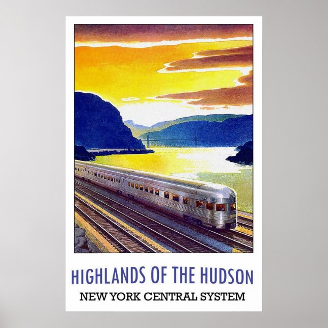 Högländerna i Hudson New Yorks centrala system Poster (Framsidan)