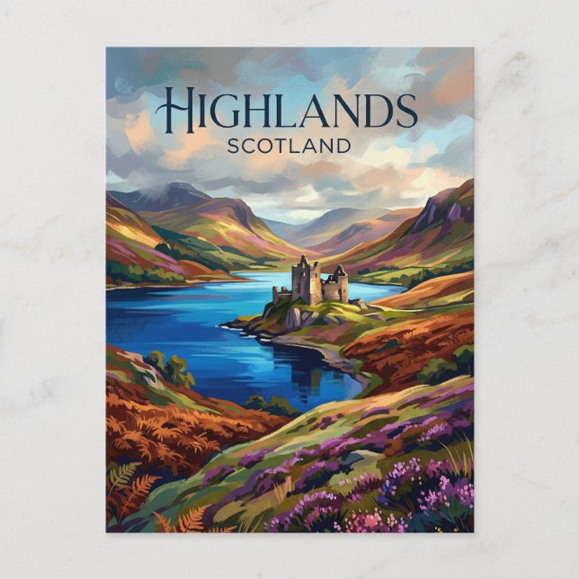 Höglandet Storbritannien Vykort (Framsida)