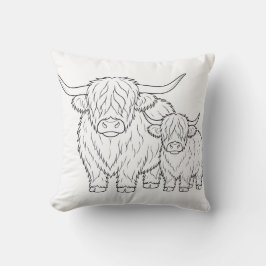 Höglands Cow-färgbokskudde Kudde