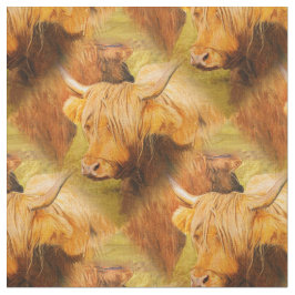 Höglands- Cow. Tyg