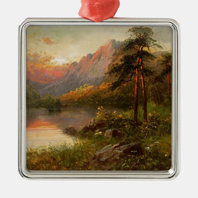 Höglands- ensamhet julgransprydnad metall (Framsidan)