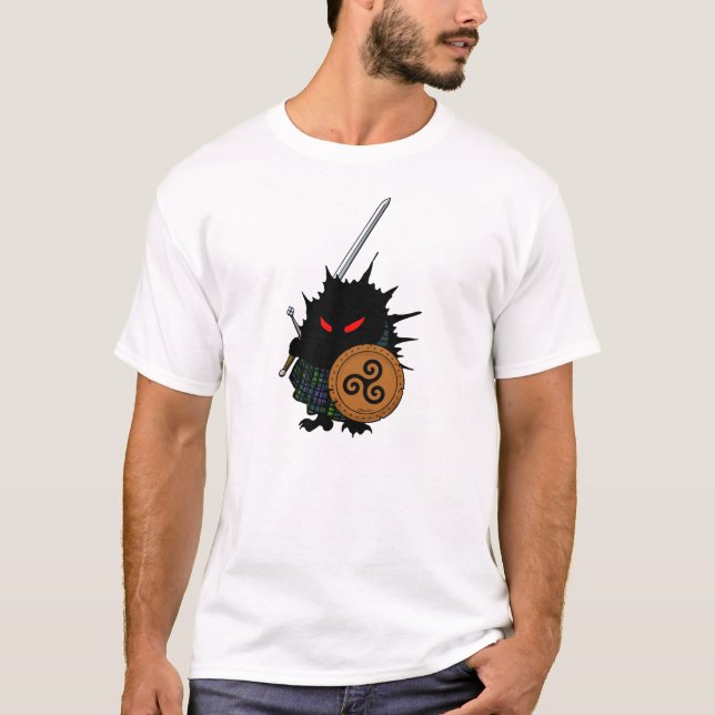 Höglands- igelkott med det Claymore svärd Tee Shirt (Framsida)