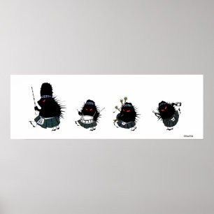 Höglands- igelkottar poster
