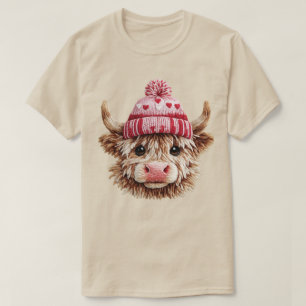 Höglands ko Alla hjärtans dag Söt kärlek ko med hj T Shirt