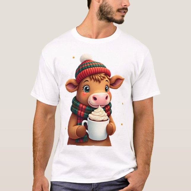 Höglands Ko Brushstroke Jul T-Shirt (4) (Framsida)