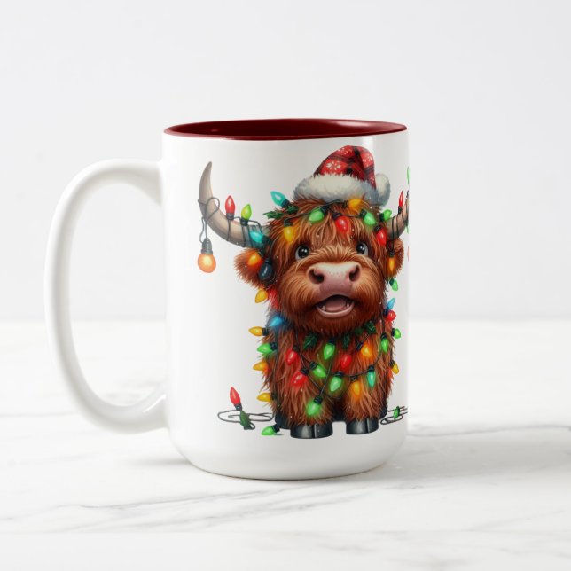 Höglands Ko Jul Två-Tonad Mugg (Vänster)