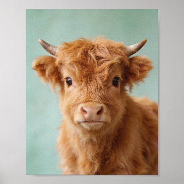 Höglands Ko Kalv Nurseries Tryckkonst Poster (Framsidan)