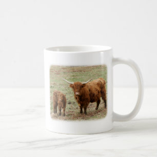 Höglands- ko med kalven 9Y316D-048 Kaffemugg