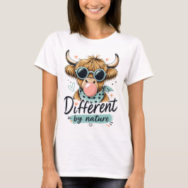 Höglands Ko Olika av Naturen Söt Grafik T Shirt