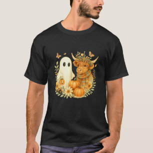 Höglands Ko & Spök Vattenfärg Pumpafält Hall T Shirt