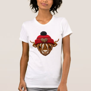 Höglands Ko Valentine PNG Falsk Latch Hook T Shirt