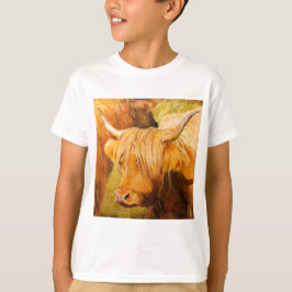 Höglands- kor, skotskt nötkreatur t-shirt