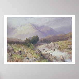 Höglands- plats nära Dalmally, Argyll (w/c på Poster