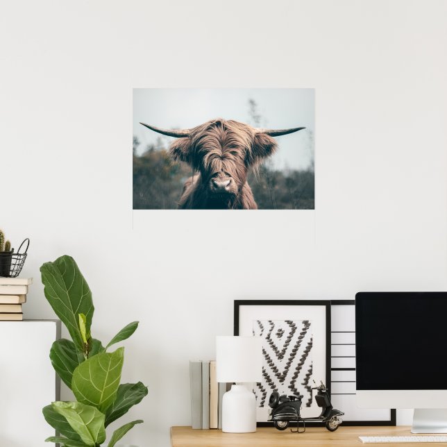 Höglandsboskap porträtt poster (Hemmakontoret)