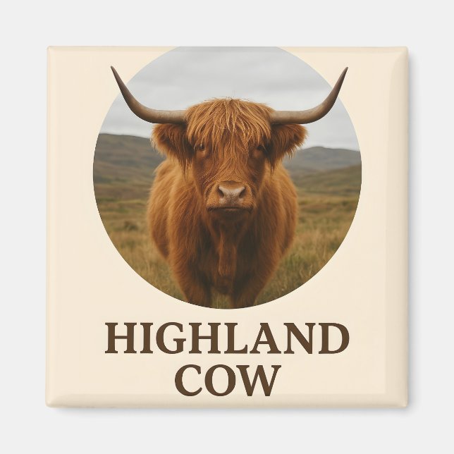 Höglandsboskap Porträttaffisch med "Höglandsboskap Magnet (Framsidan)