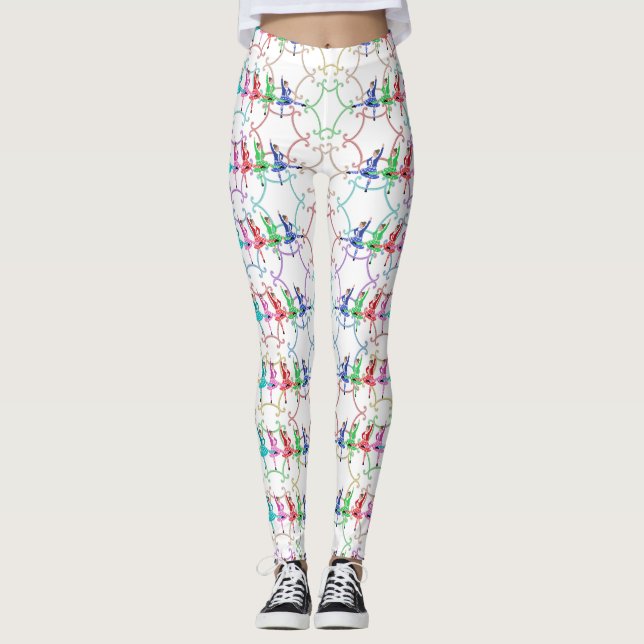 Höglandsdans Flerfärgade Leggings (Framsida)