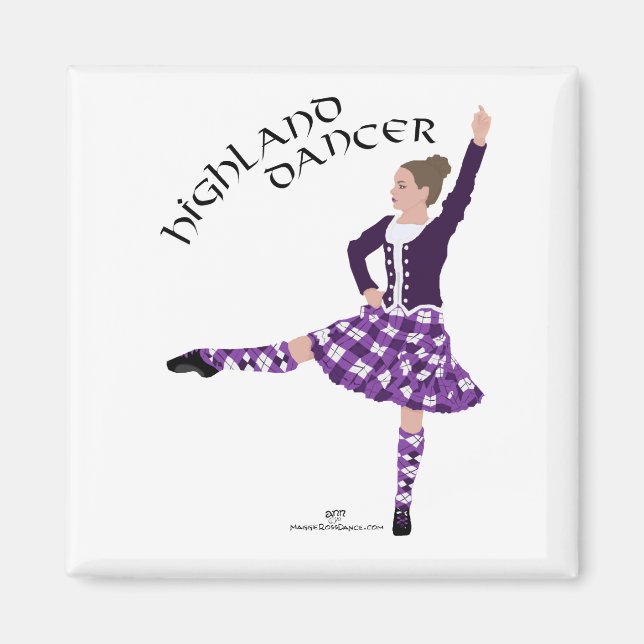 Höglandsdansare Lila Magnet (Framsidan)