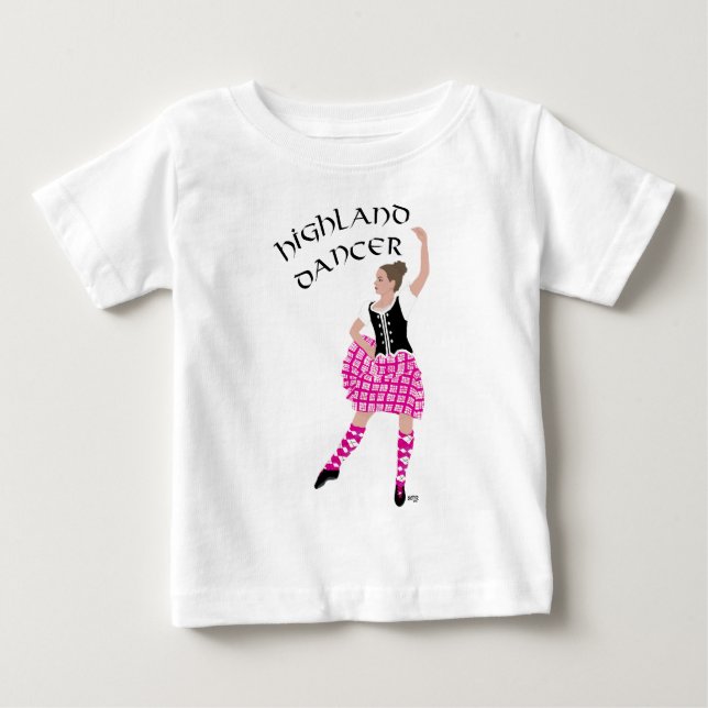 Höglandsdansare Rosa Tee Shirt (Framsida)