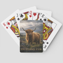 Höglandsdjuret Skotska högländerna DJUR Poker