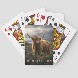 Höglandsdjuret Skotska högländerna DJUR Poker Casinokort