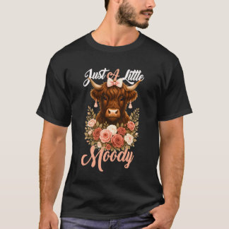 Höglandsgris Just En Liten Dyster Blomma Rolig Går T Shirt