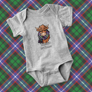 Höglandsgris med Russell Tartan-scarf T Shirt