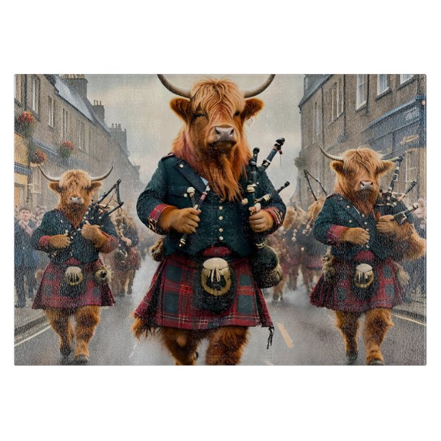 Höglandsharmoni: säckpips Highland Cow Band (Framsidan)