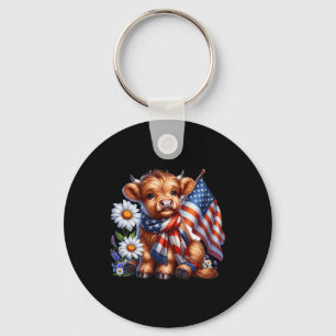 Höglandsisk kummel, 4:e juli, USA:s flagga Patriot Nyckelring
